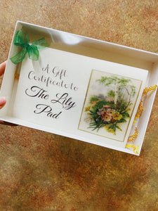 Lily Pad Gift Certificate - $150